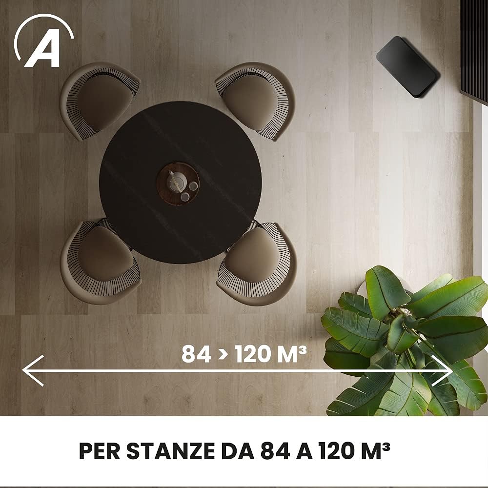 Ardes Boxer Stufa a gas con regolatore Nero