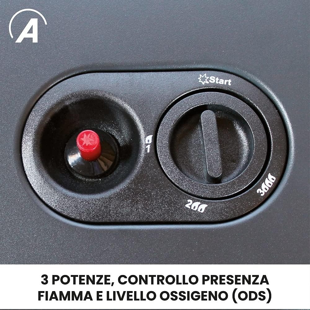 Ardes Boxer Stufa a gas con regolatore Nero