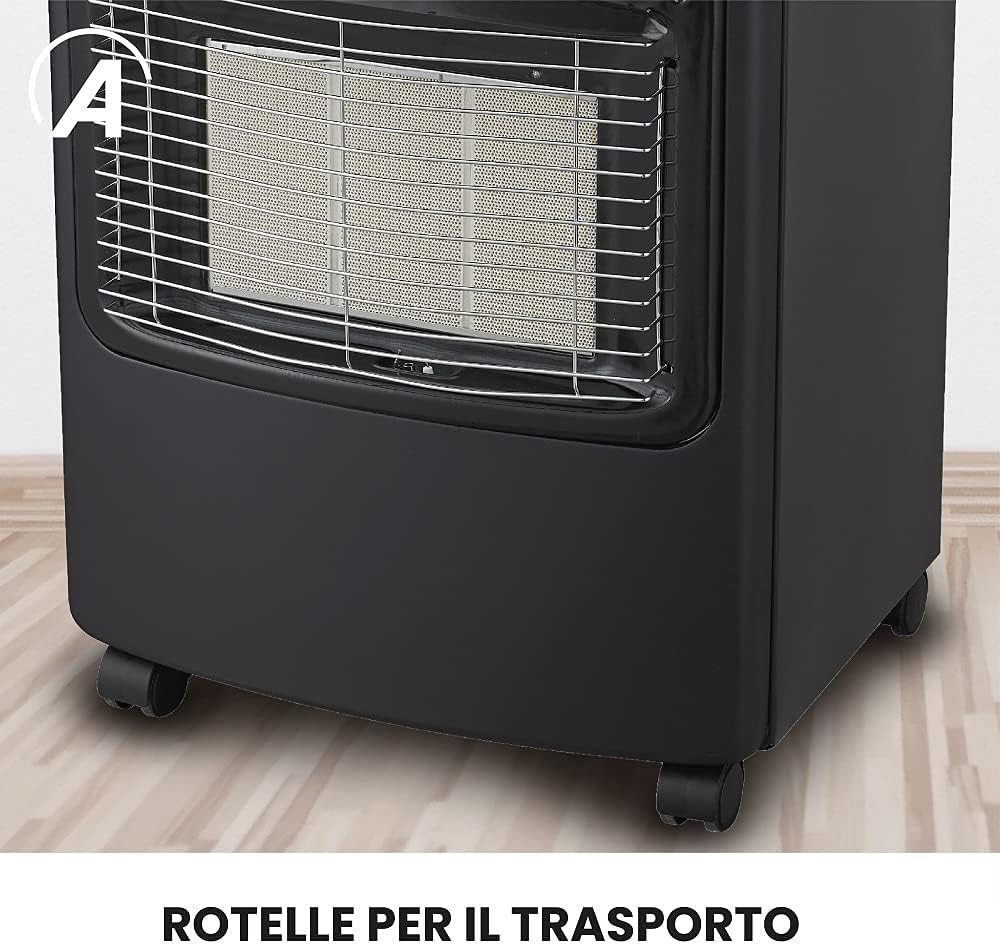 Ardes Boxer Stufa a gas con regolatore Nero