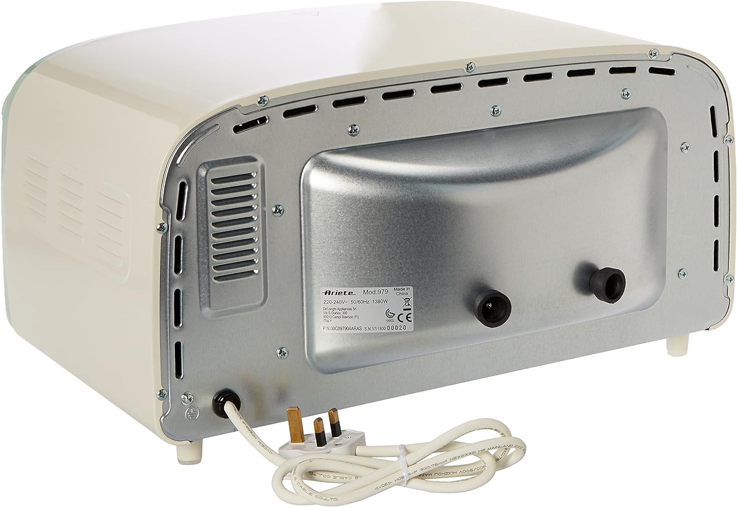 Ariete 979BEIGE Fornetto El. 1380w 18lt 3funz. Vintage Beige