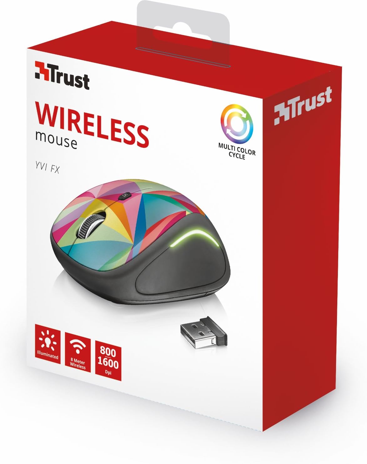 Trust Yvi FX Mouse wireless Multicolore