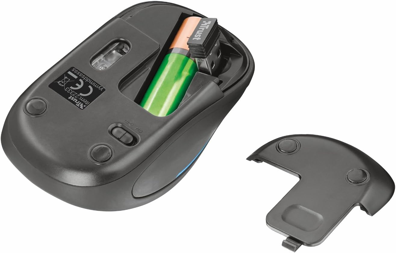 Trust Yvi FX Mouse wireless Nero