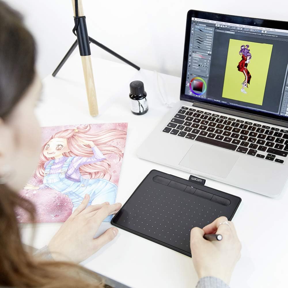 Wacom CTL4100WLKS Tavoleta Grafica Con Penna 4k Intuos C/2 Software