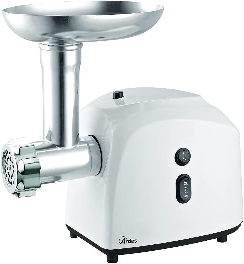 Ardes Tritacarne Elettrico Inox/Bianco