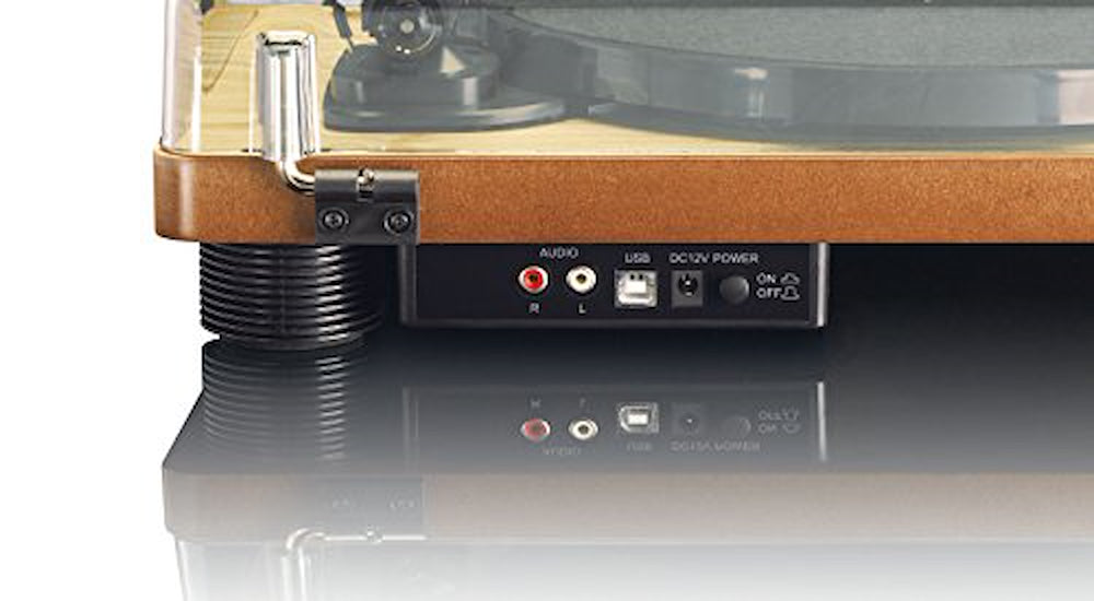 Lenco LS50WOOD Giradischi 33-45-78 2w Usb Rca Wood