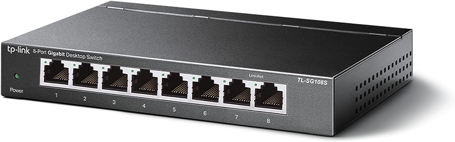 Tp-link TLSG108S Switch 8porte 10/100/1000 Gigabit Metal