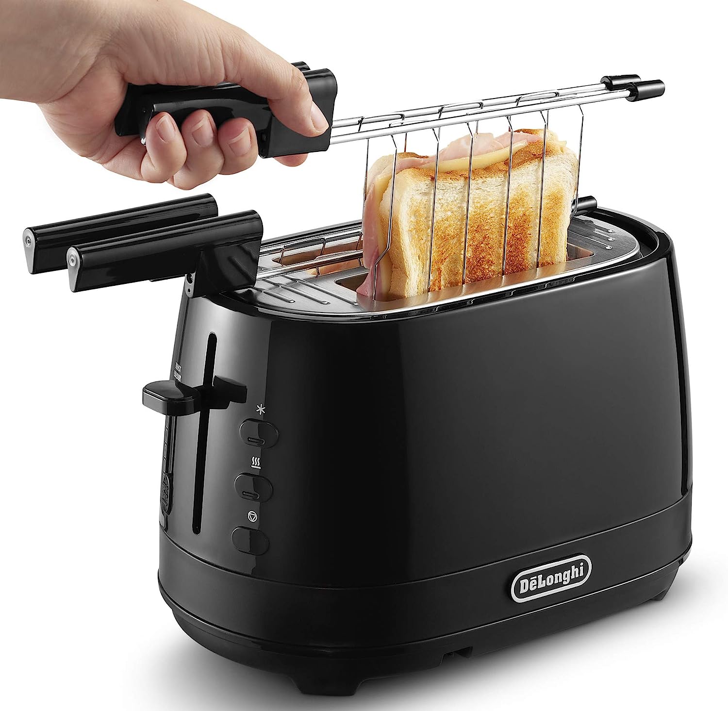 De Longhi CTLAP2203BK Tostapane 550w 2scomp. Nero