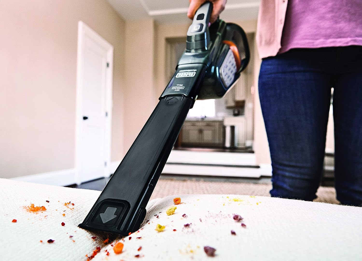 Black+decker BHHV520BT Aspirabriciole 18v 700ml Litio Base Ric. Gri/titan