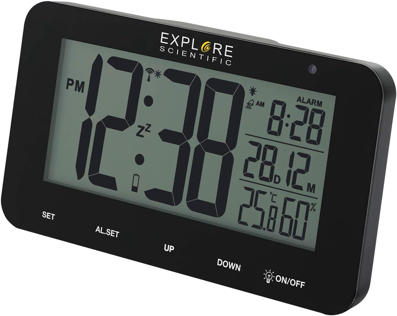 Explore Scientific RDC1004BLACK Sveglia Tavolo Snooze Nero