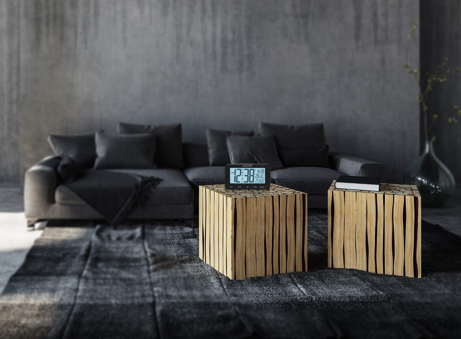 Explore Scientific RDC1004BLACK Sveglia Tavolo Snooze Nero