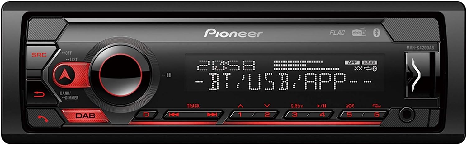 Pioneer MVHS420DAB Sinto Car Rds Dab/dab+ Usb Bt Spotify/sync