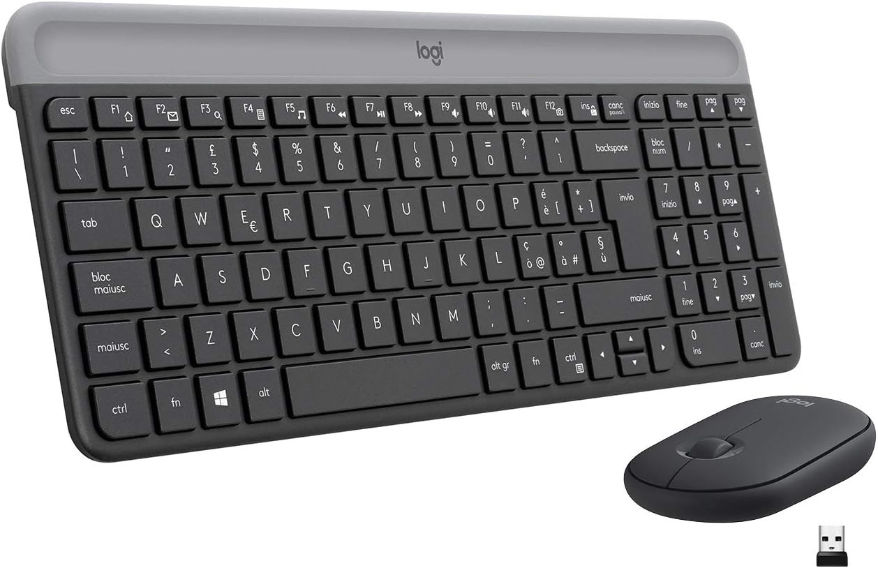 Logitech 920009196 Tastiera+mouse Mk470 Wlss Graphite