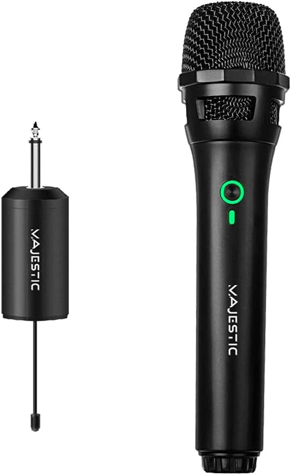 Majestic MIC601WBK Microfono Wireless Uhf Nero