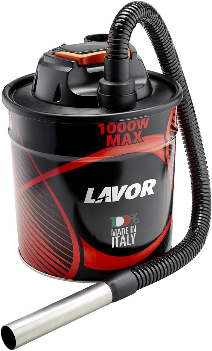 Lavor ASHLEY411 Bidone Asp.cenere 1000w 30.4lt 150mbar Nero/rosso