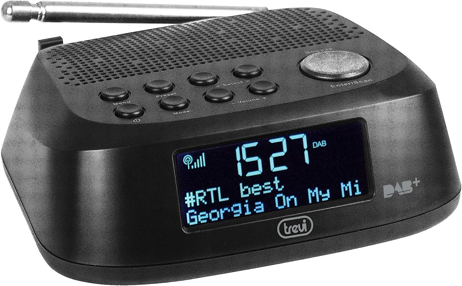 Trevi 0RC80D400 Radiosveglia Rc 80d4 Dab Nero