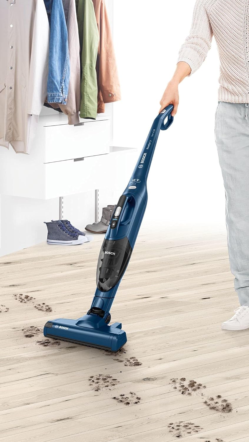 Bosch BBHF216 Scopa Ric. S/sacco 16v 2in1 Blu