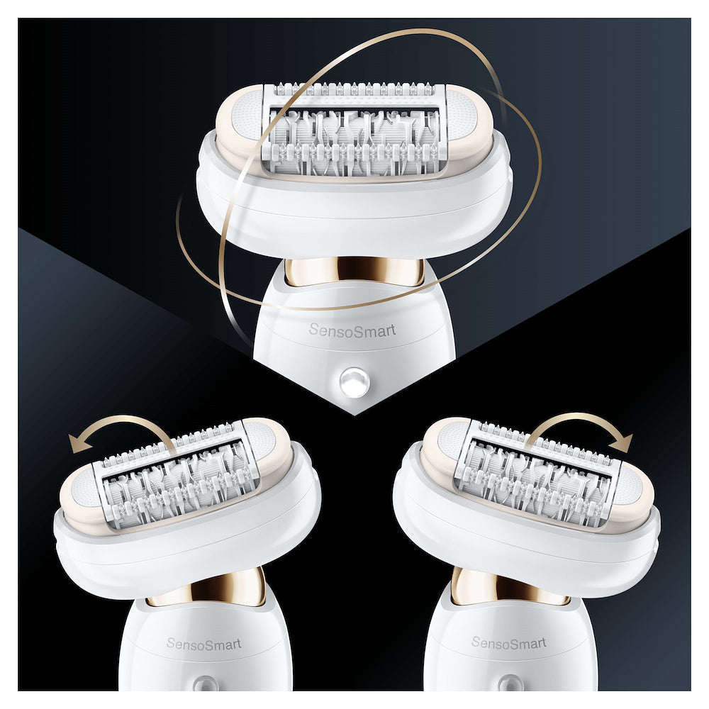Braun SES9002 Epilatore Oscil.ruot. 3d W&d 40pinze+test.rasoio