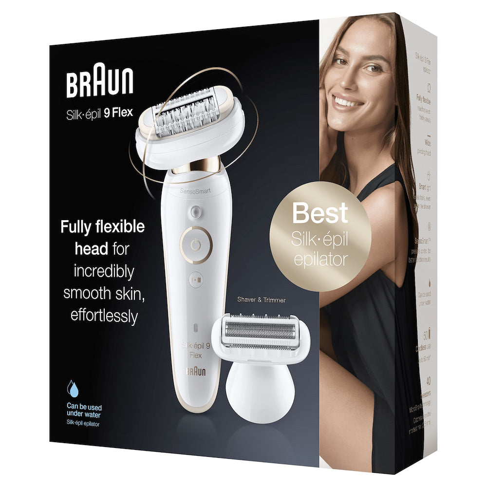 Braun SES9002 Epilatore Oscil.ruot. 3d W&d 40pinze+test.rasoio