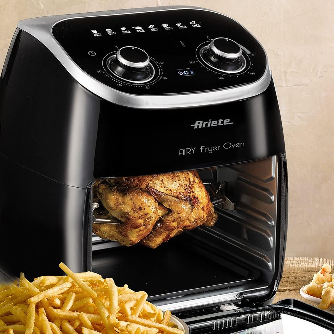 Ariete 4619 Friggitrice Ad Aria 2000w 11l Airy Fryer Oven Nero