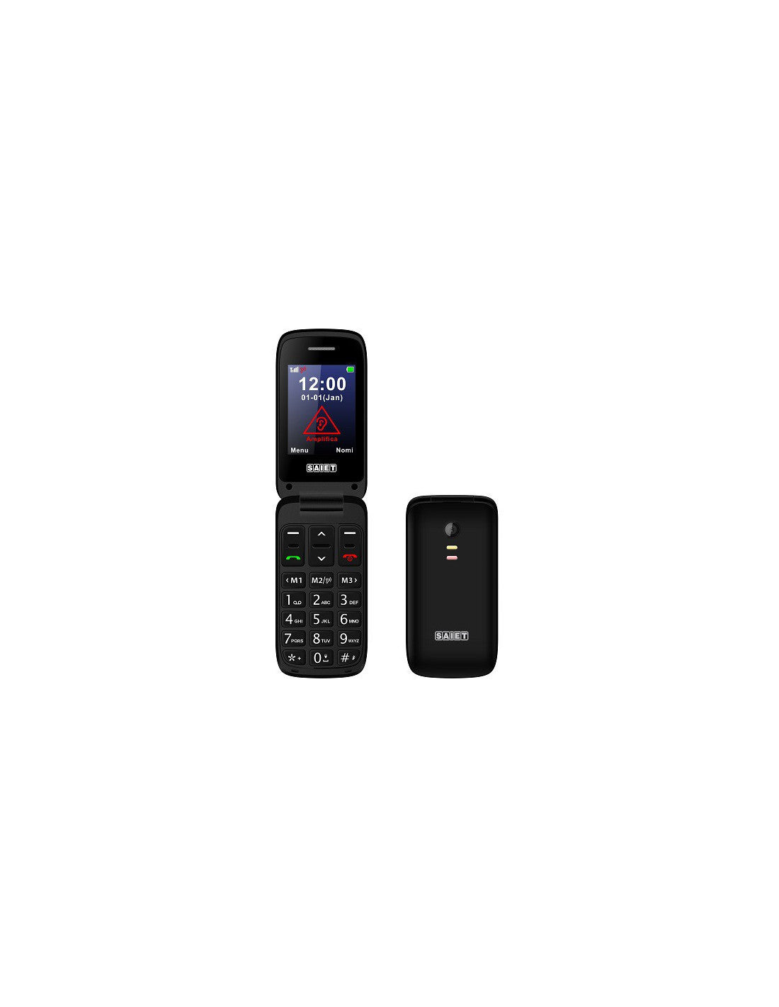 Saiet Cellulare GSM Quad Band Scudotre Nero