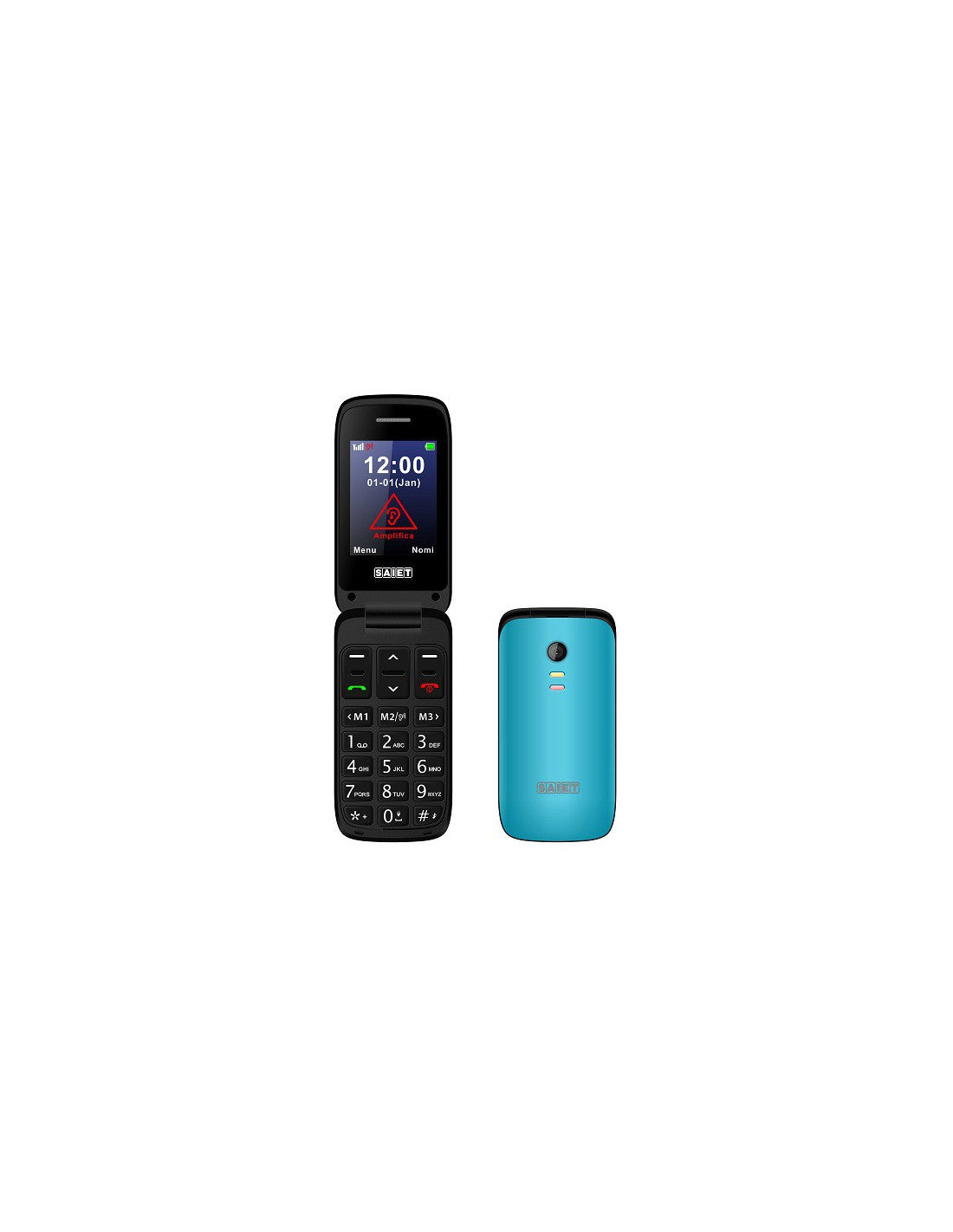 Saiet Cellulare GSM Quad Band Scudotre Light Blue