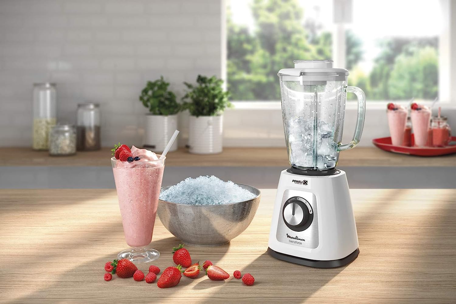 Moulinex LM4351 Frullatore 800w 2vel. Blend.vetro 1.75lt White