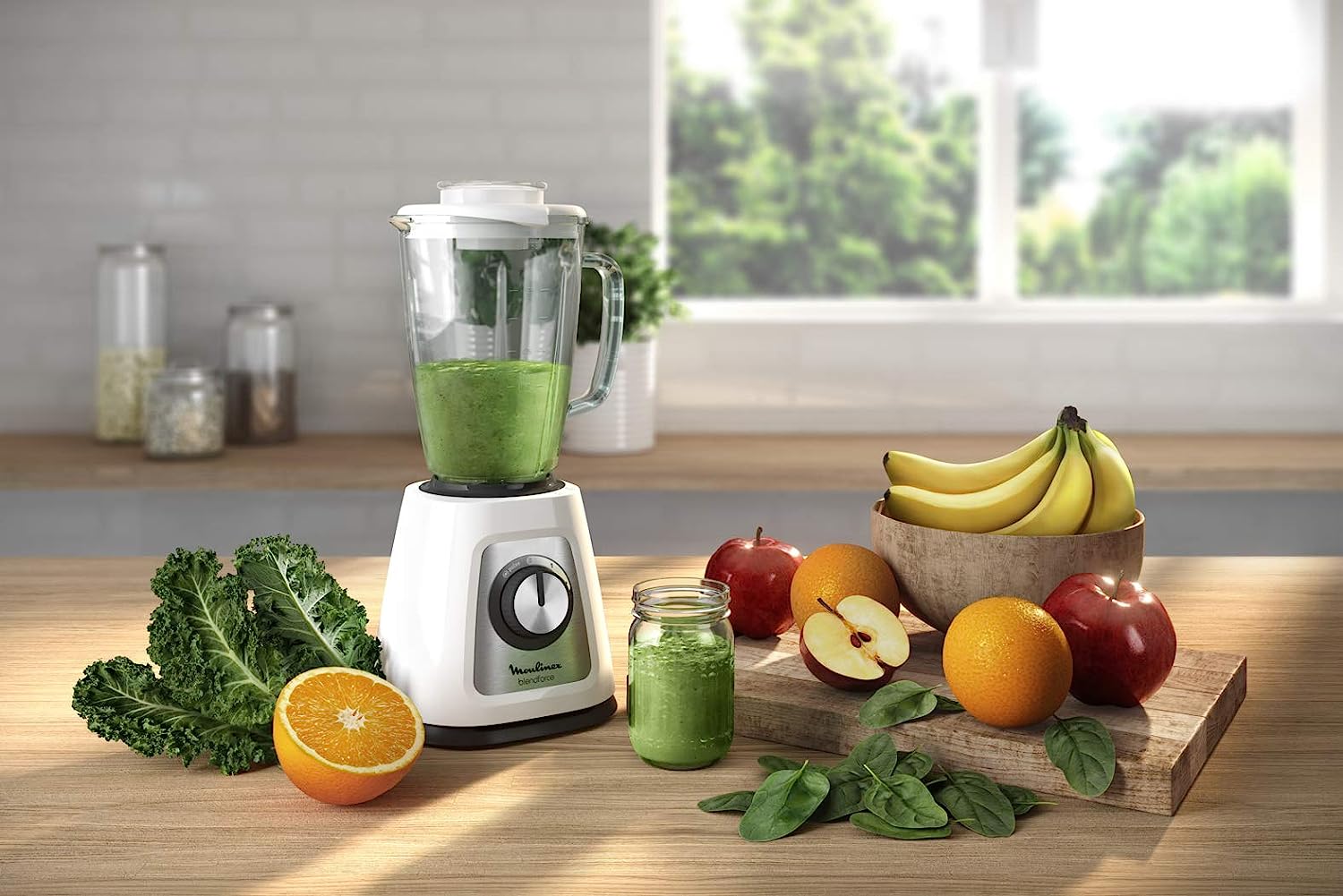Moulinex LM4351 Frullatore 800w 2vel. Blend.vetro 1.75lt White