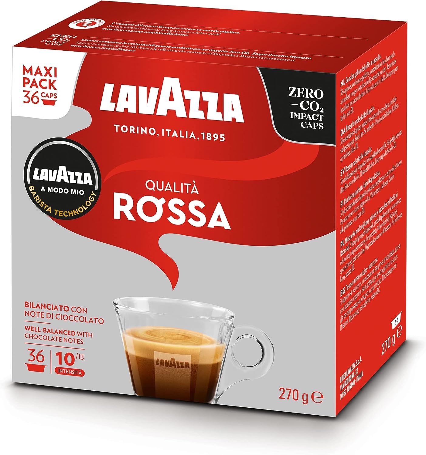 Lavazza 8241PROMO Capsule Caffe Qualita Rossa 216pz