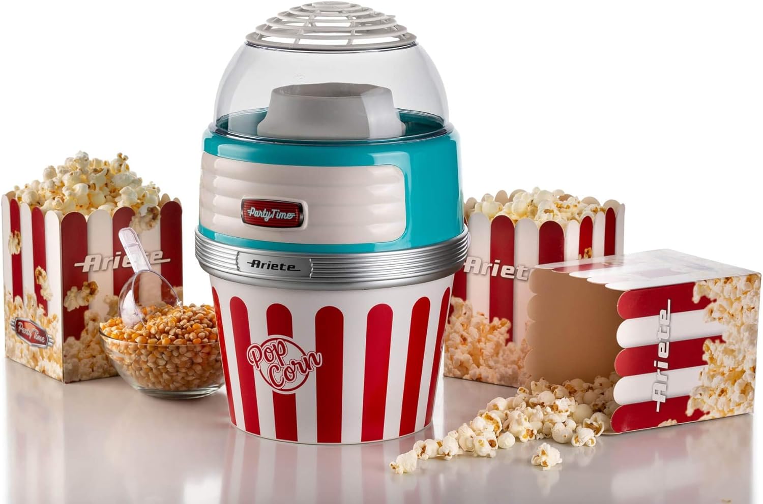 Ariete 2957 M.popcorn 1000w Cott.aria Calda C/contenit Azzurro