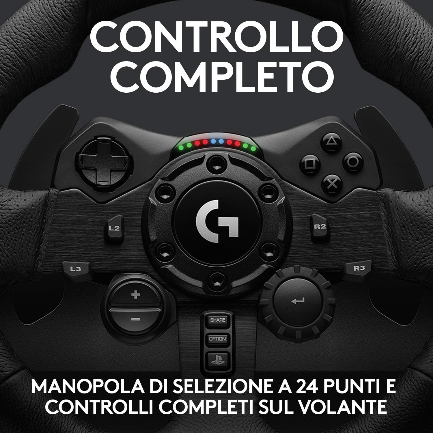 Logitech 941000149 Volante C/pedali X Ps5/ps4 Pc Pelle G923 Nero