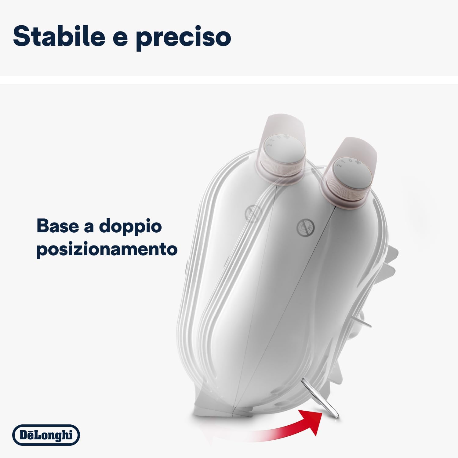 De Longhi Termoventilatore Capsule Hobby Bianco e rosa
