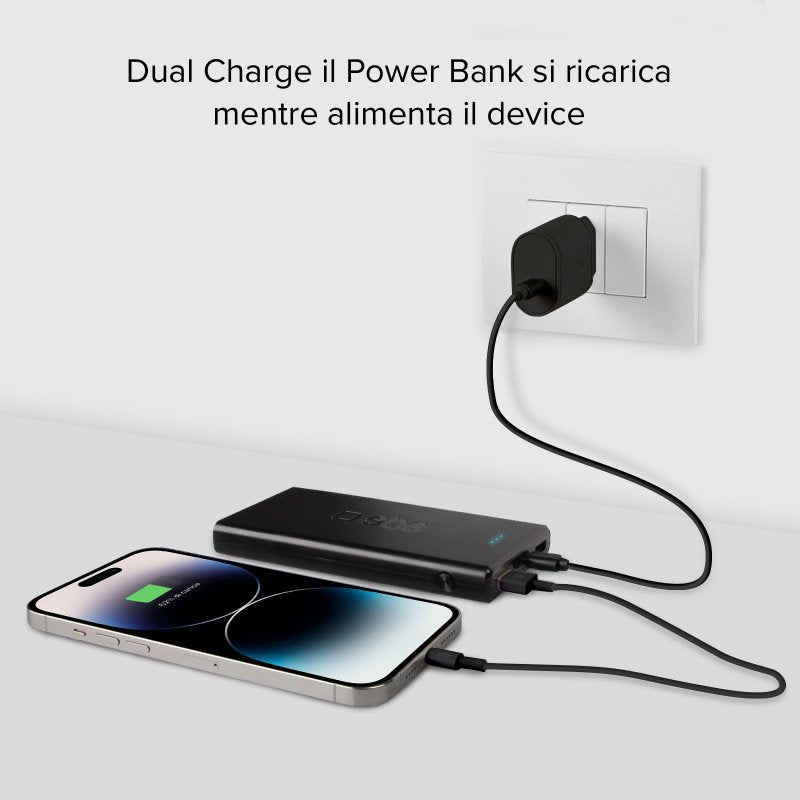 Sbs Power Bank 10000mah extra slim con porta USB 2.1A