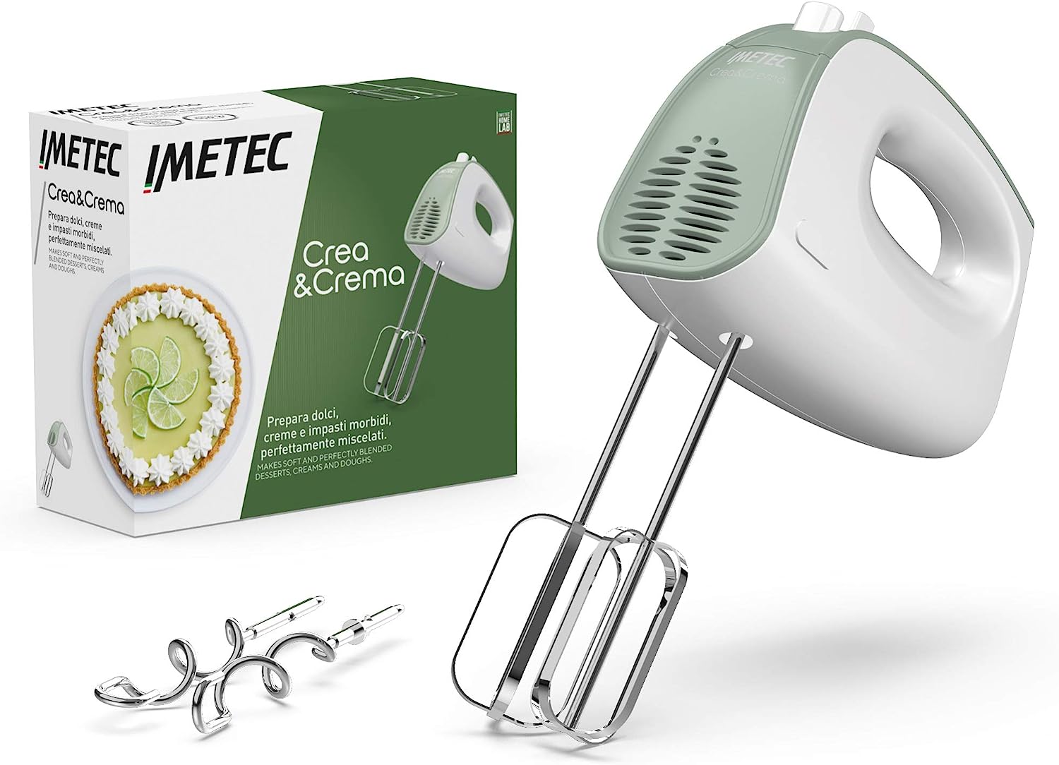 Imetec 7485 Sbattitore 500w 5vel+turbo Crea&crema Bia/verde