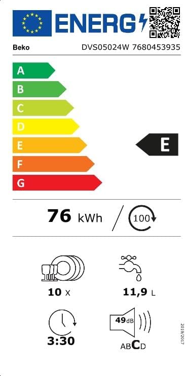 Beko Lavastoviglie a Libera Installazione Silm 45 cm 10 Coperti Bianco