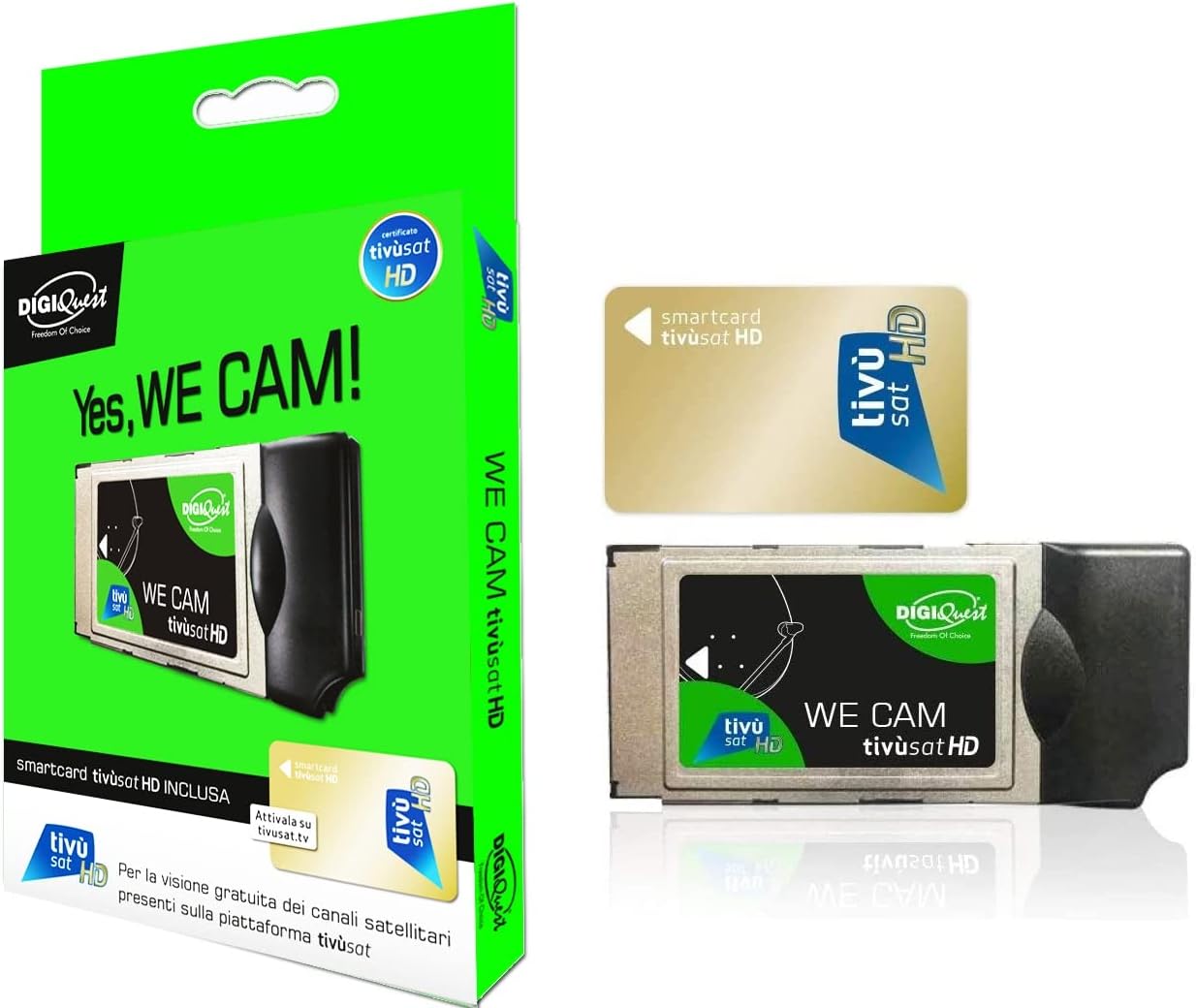 Digiquest BUNDLETVSATWE Kit Cam Tivusat + Smartcard Wifi
