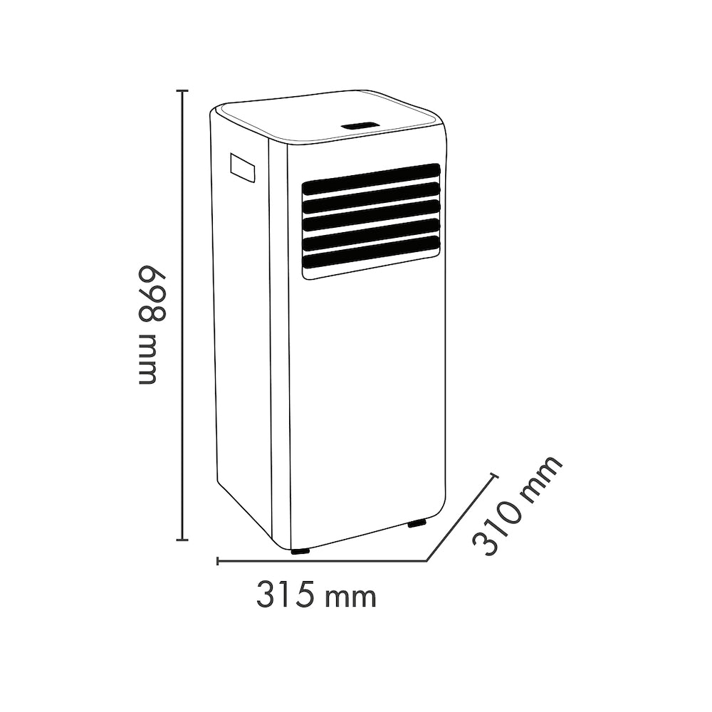 Argo LARI Cond.monoblocco 2.05kw Cl.a 2vel. Disp.led Bianco