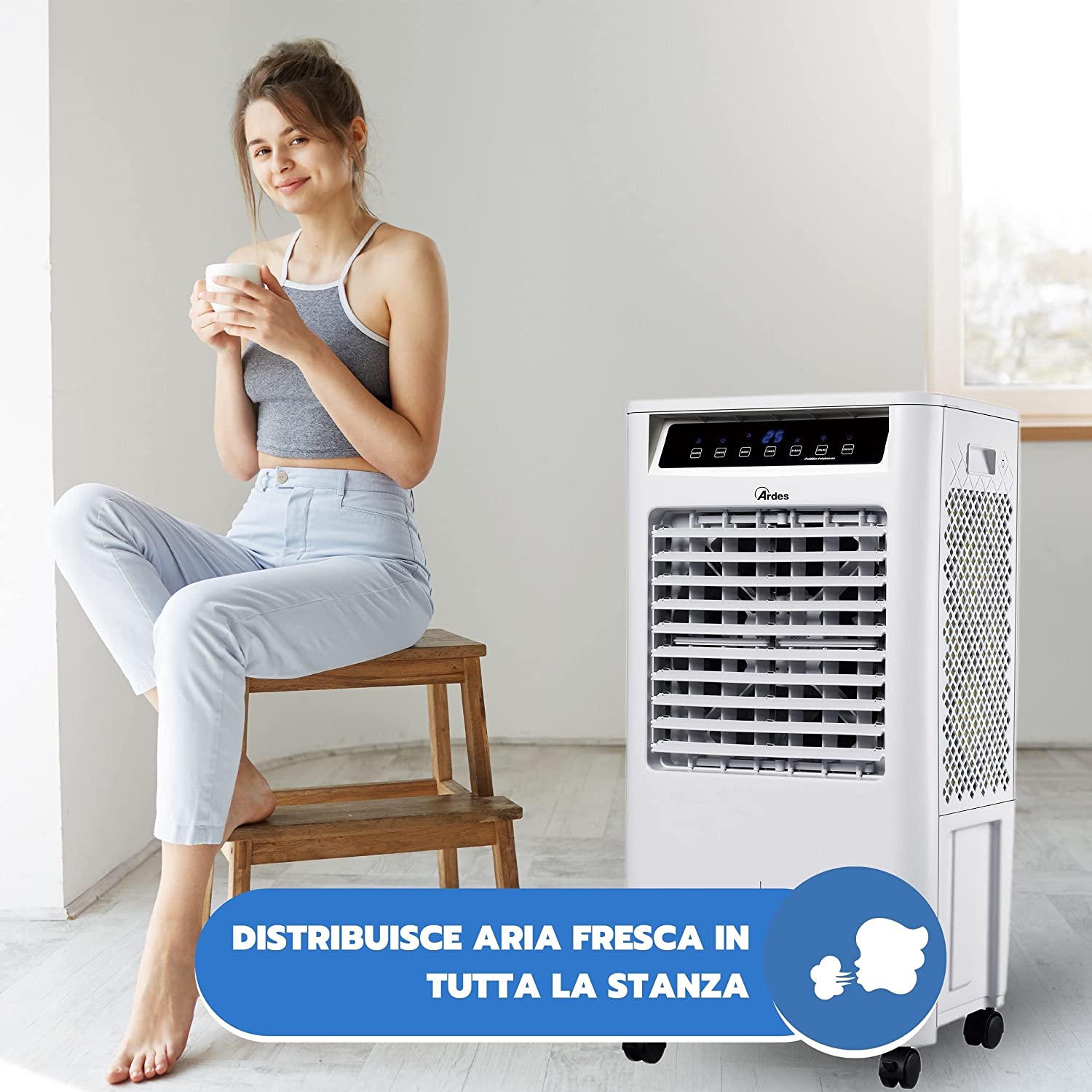 Ardes AR5R14 Raffrescatore 80w 3 velocità 14 litri