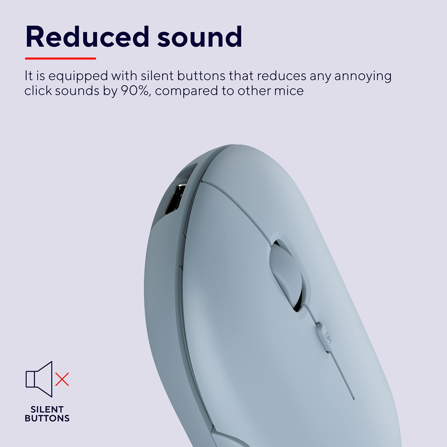 Trust Puck Mouse ultrasottile wireless ricaricabile Blu