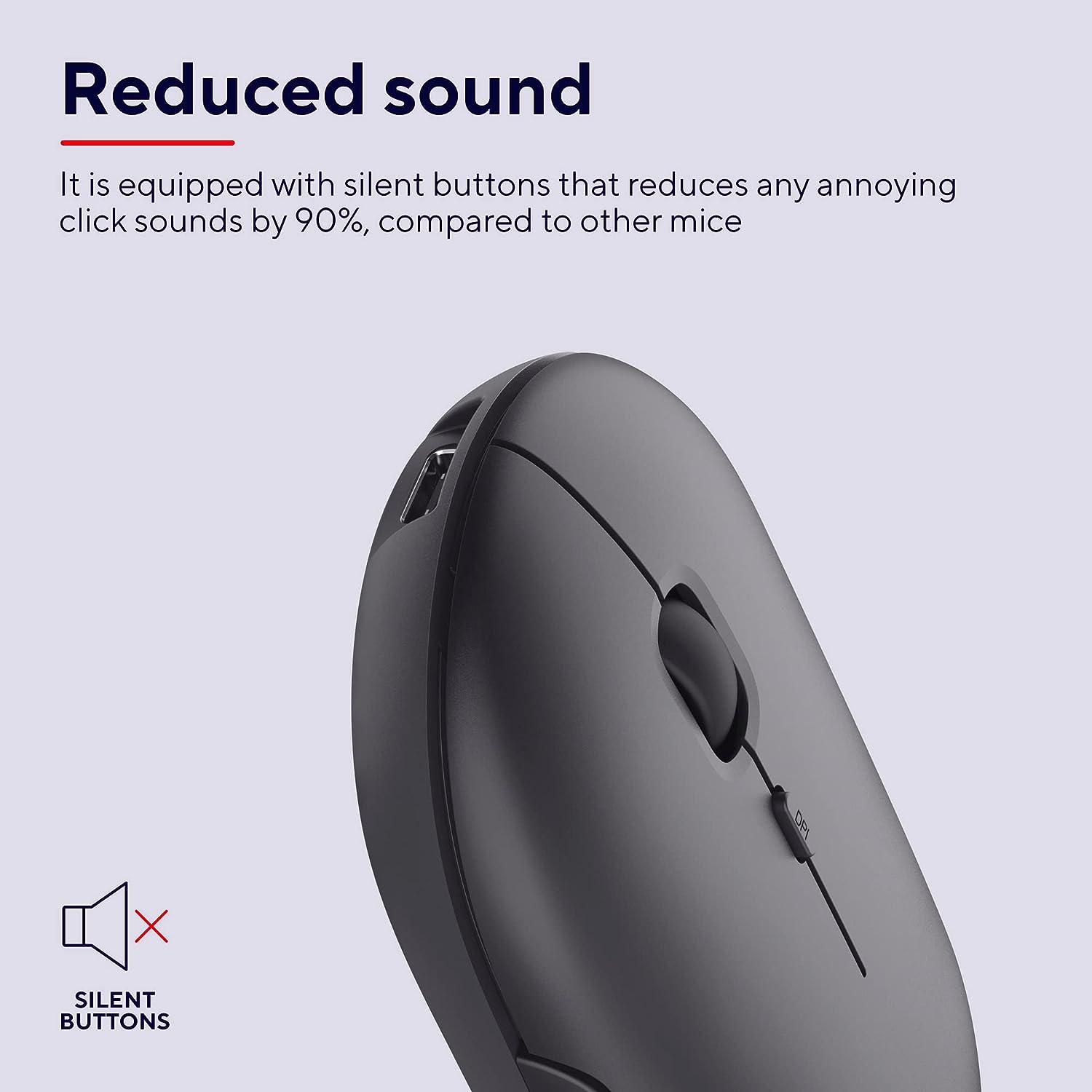 Trust Puck Mouse ultrasottile wireless ricaricabile Nero