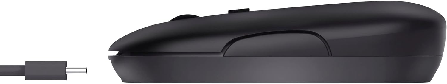 Trust Puck Mouse ultrasottile wireless ricaricabile Nero