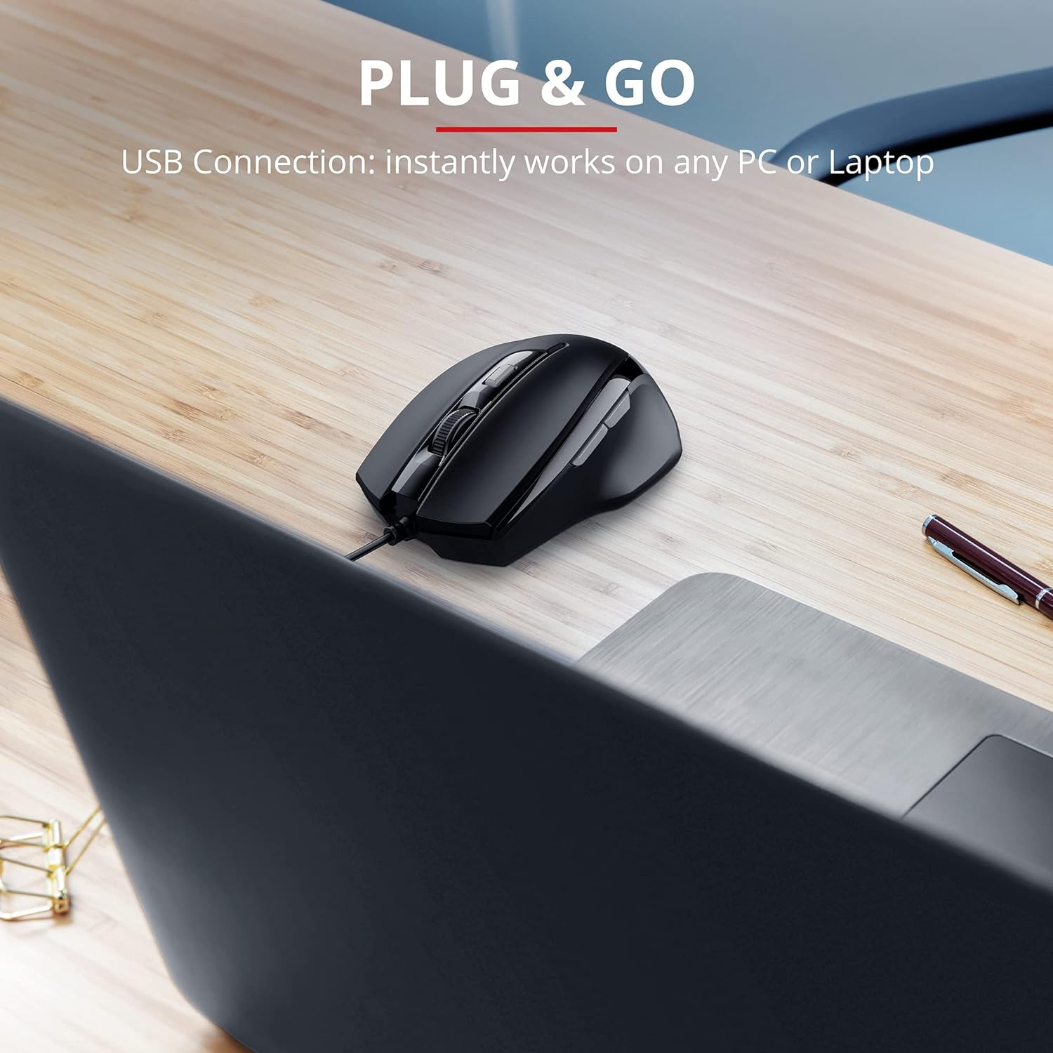 Trust Voca Mouse confortevole Nero