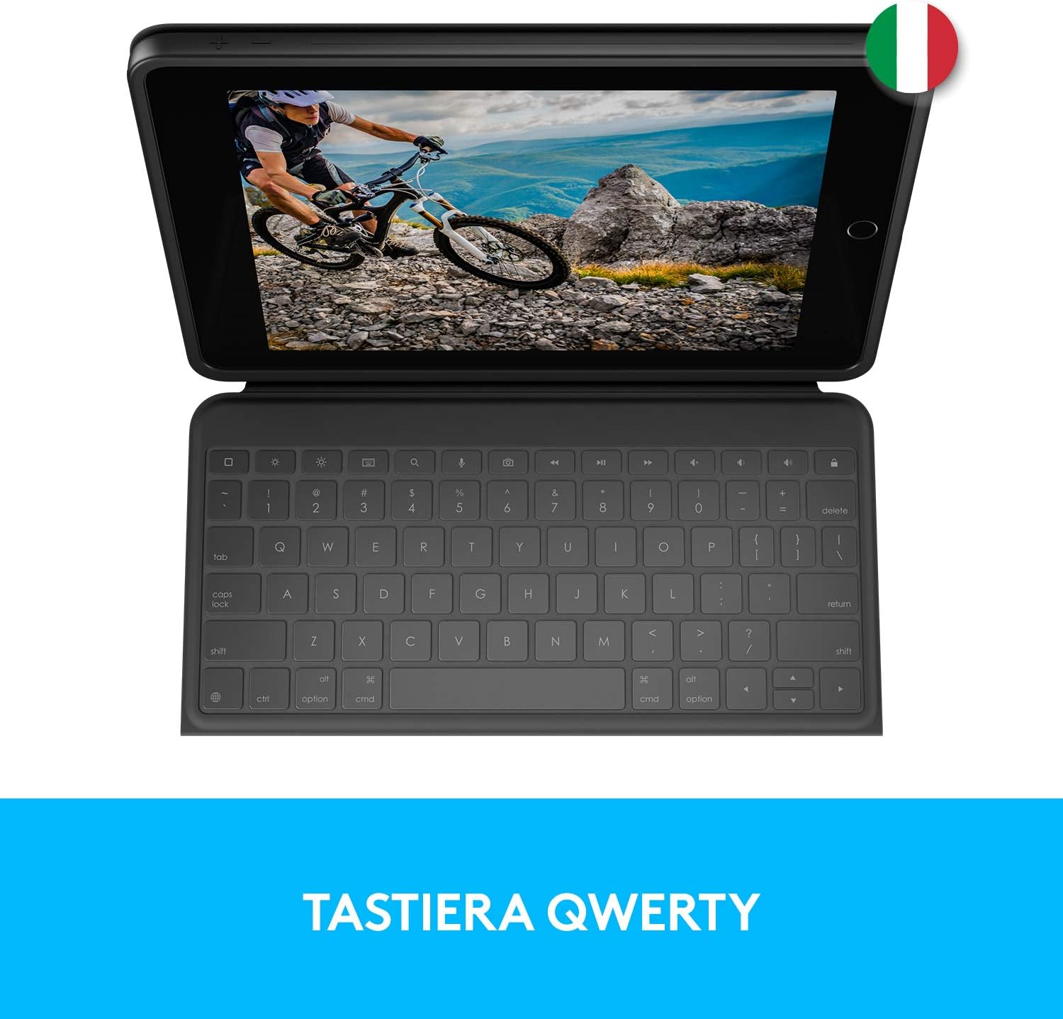 Logitech 920009316 Custodia C/tastiera Rugged Folio Per Ipad