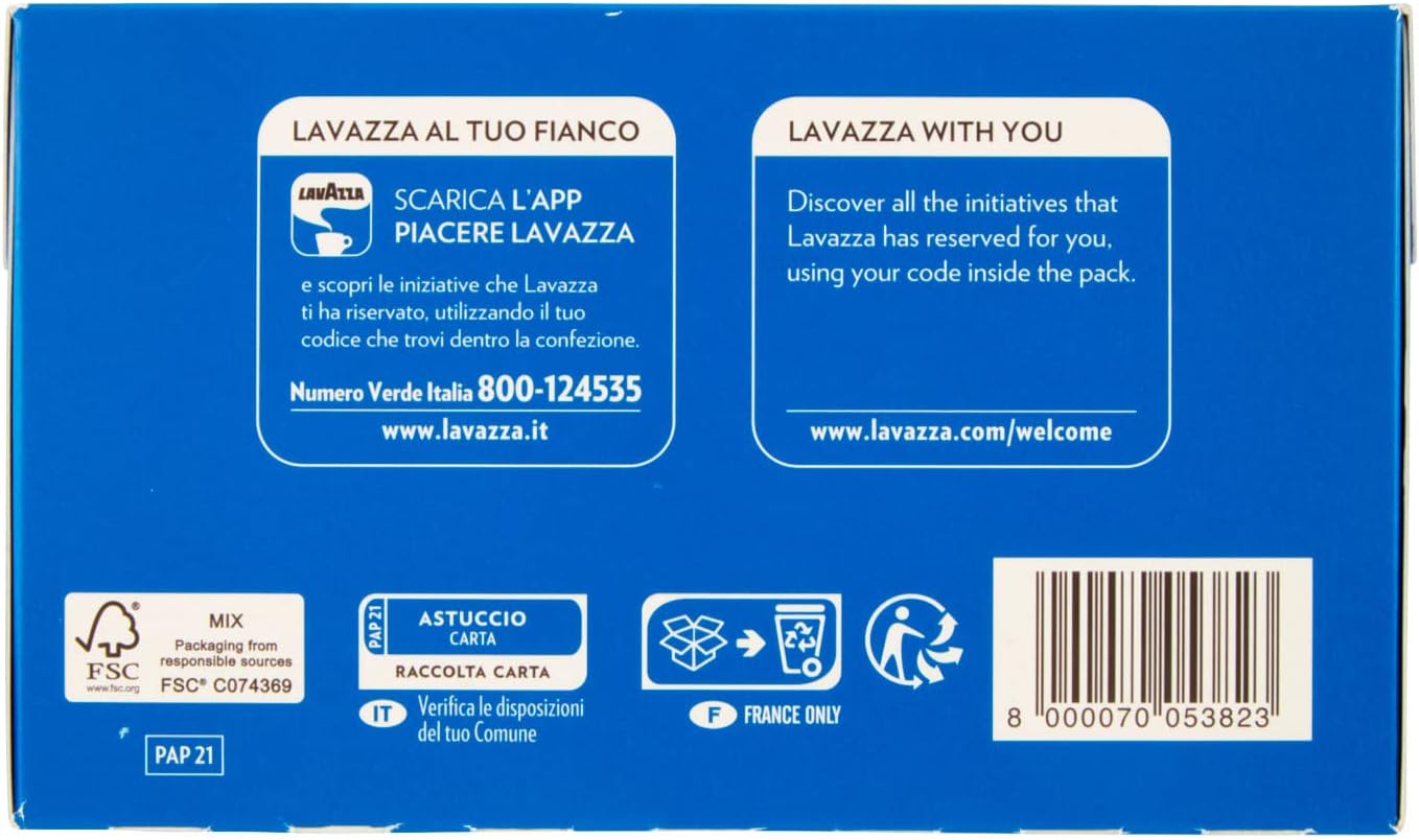 Lavazza 7034 Capsule Caffe Comp.nespresso Alu C&g Classico 30pz