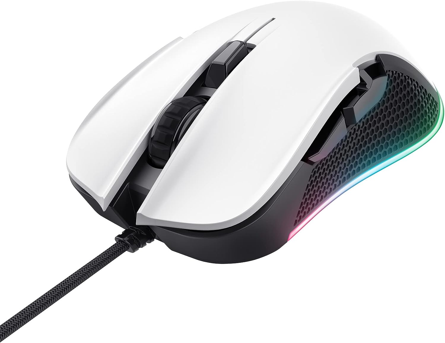 Trust Gaming GXT 922W Ybar Mouse gaming Bianco