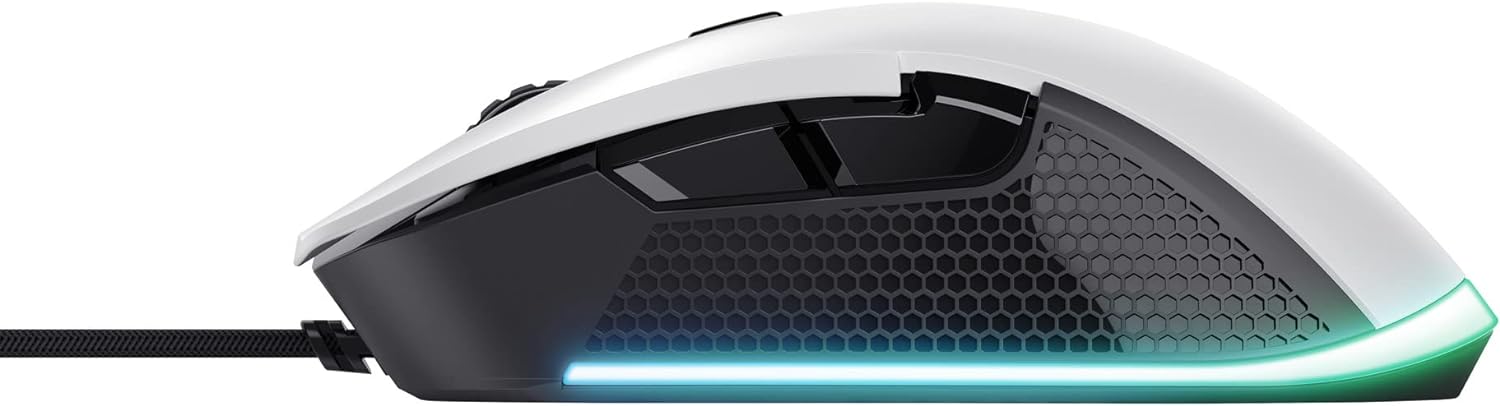 Trust Gaming GXT 922W Ybar Mouse gaming Bianco