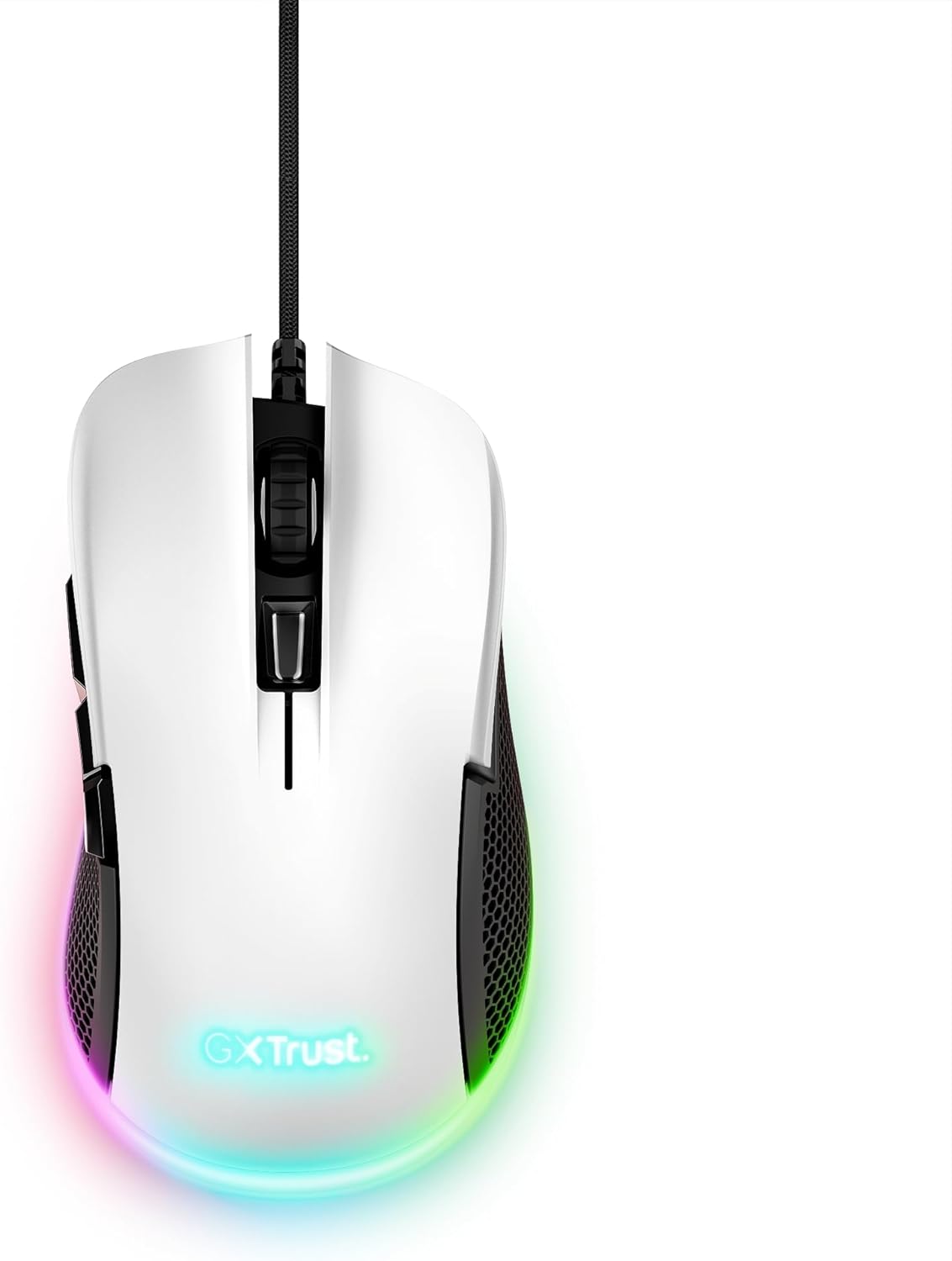 Trust Gaming GXT 922W Ybar Mouse gaming Bianco