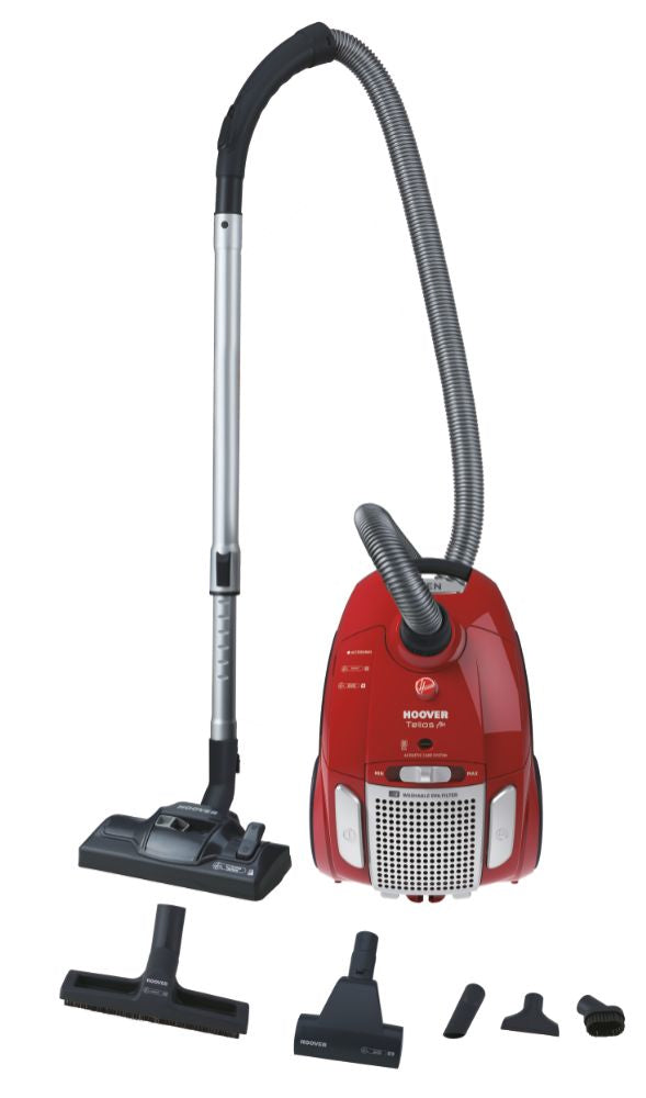 Hoover TE75PET011 Aspir. C/sacco 700w 3.5lt C/acces. Telios Plus Red
