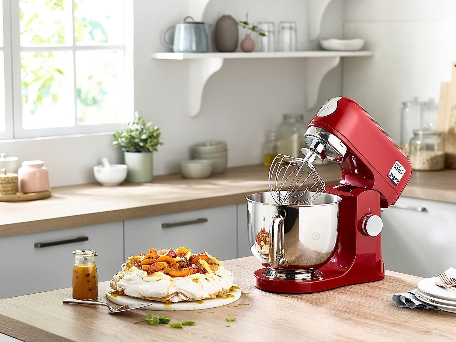 Kenwood KMX750AR Impastatore 1000w 5lt 3ganci Planetario Grig/rosso
