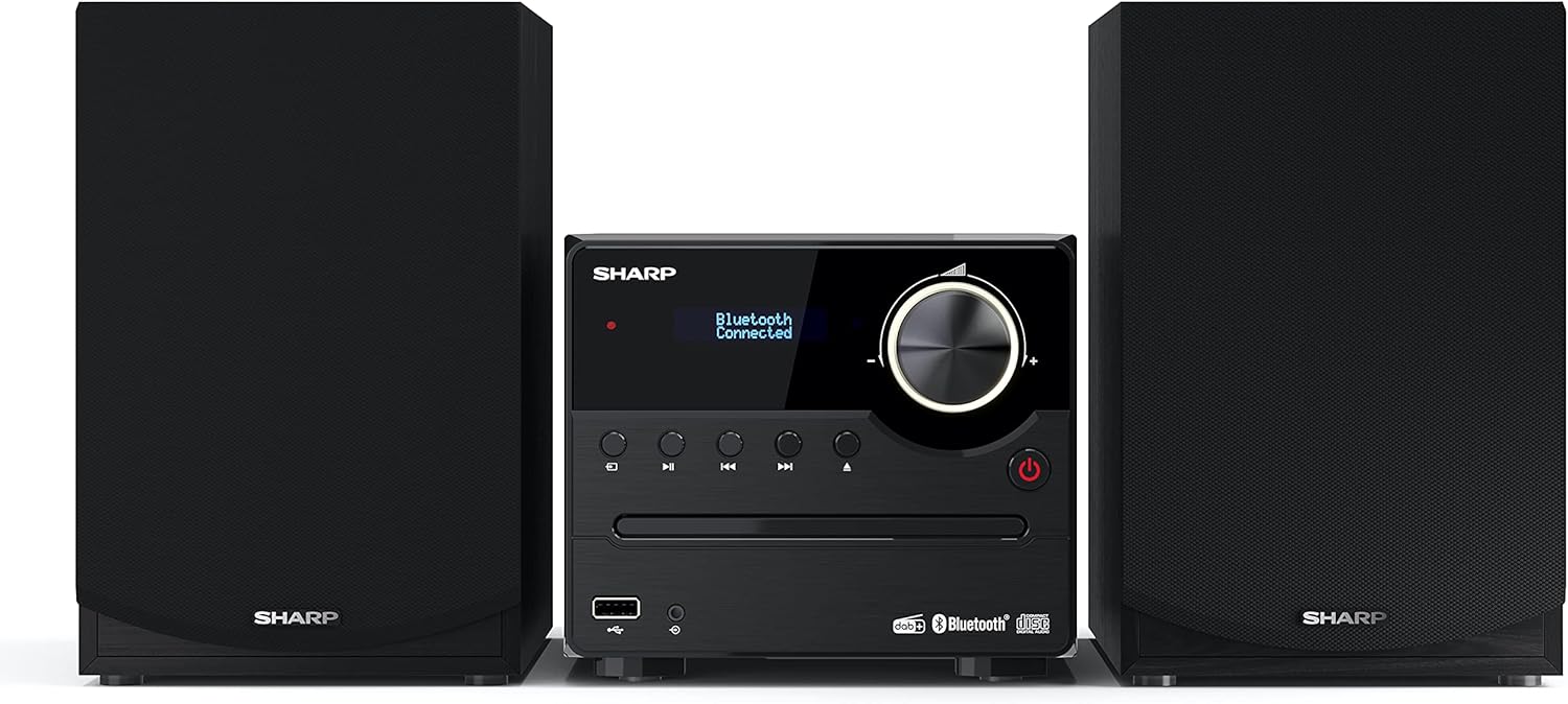 Sharp XLB517DBK Micro Hifi 45w Cd/mp3 Usb/aux Dab+ Fm Bt Nero