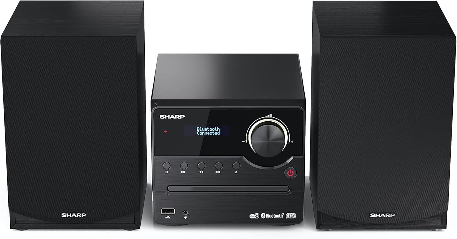 Sharp XLB517DBK Micro Hifi 45w Cd/mp3 Usb/aux Dab+ Fm Bt Nero